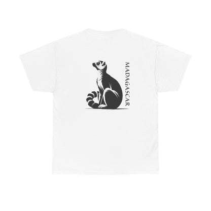 👕 T-Shirt Maki de Madagascar - Un Style Authentique et Sauvage !- Dos
