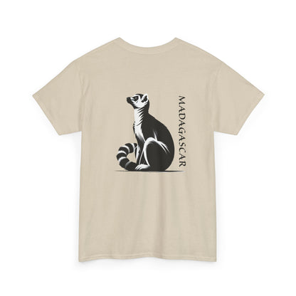👕 T-Shirt Maki de Madagascar - Un Style Authentique et Sauvage !- Dos