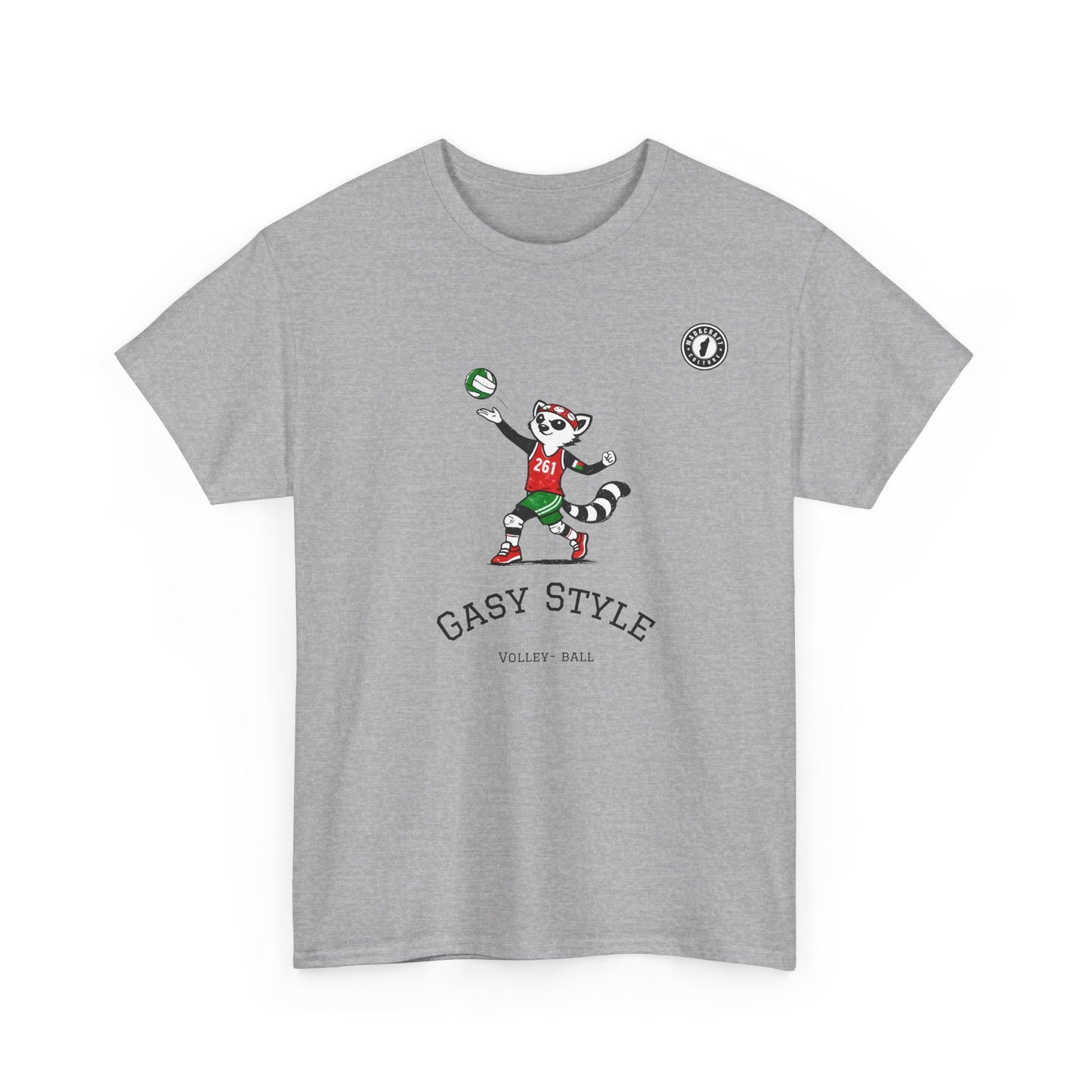 T-Shirt Gasy Style Volley Ball - Sport & Lémurien | Madacraft Culture
