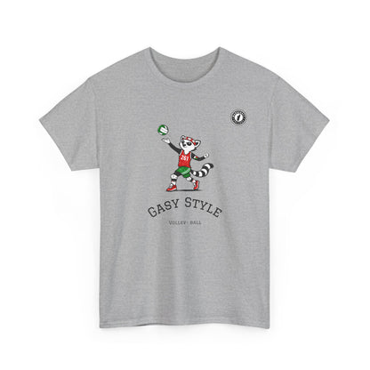 T-Shirt Gasy Style Volley Ball - Sport & Lémurien | Madacraft Culture