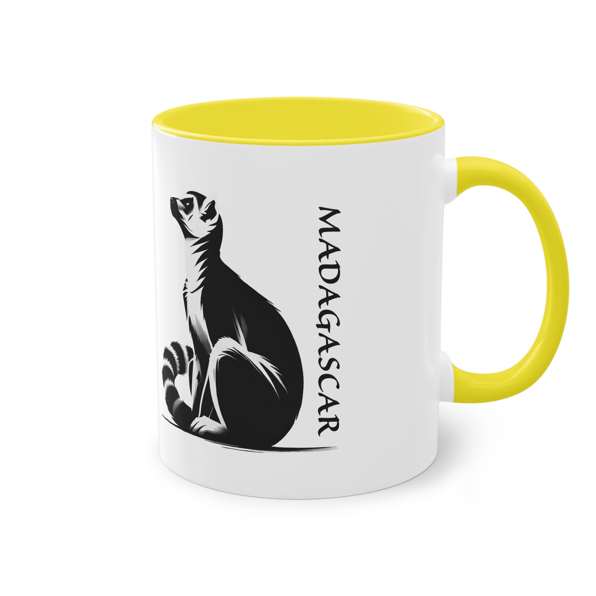 Mug "Maki de Madagascar - Bonjour Monde !" ☕🌍