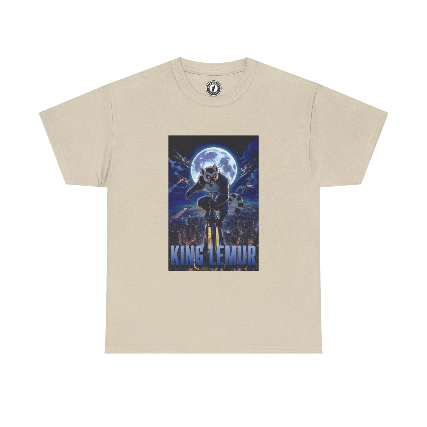 T-Shirt Maki Madagascar – King Lemur, Design Pop Culture Inspiré de l’Île Rouge