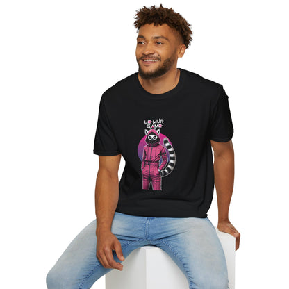 T-Shirt "Lemur Game - Guard Dark Edition" – Madagascar x Squid Game