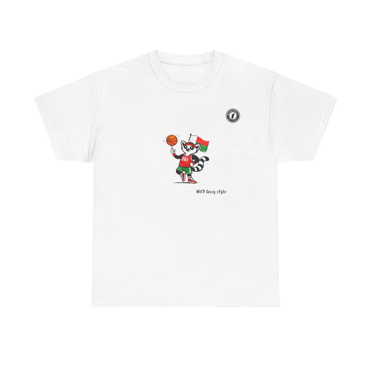 T-Shirt MVP Gasy Style – L’Esprit Basket aux Couleurs de Madagascar