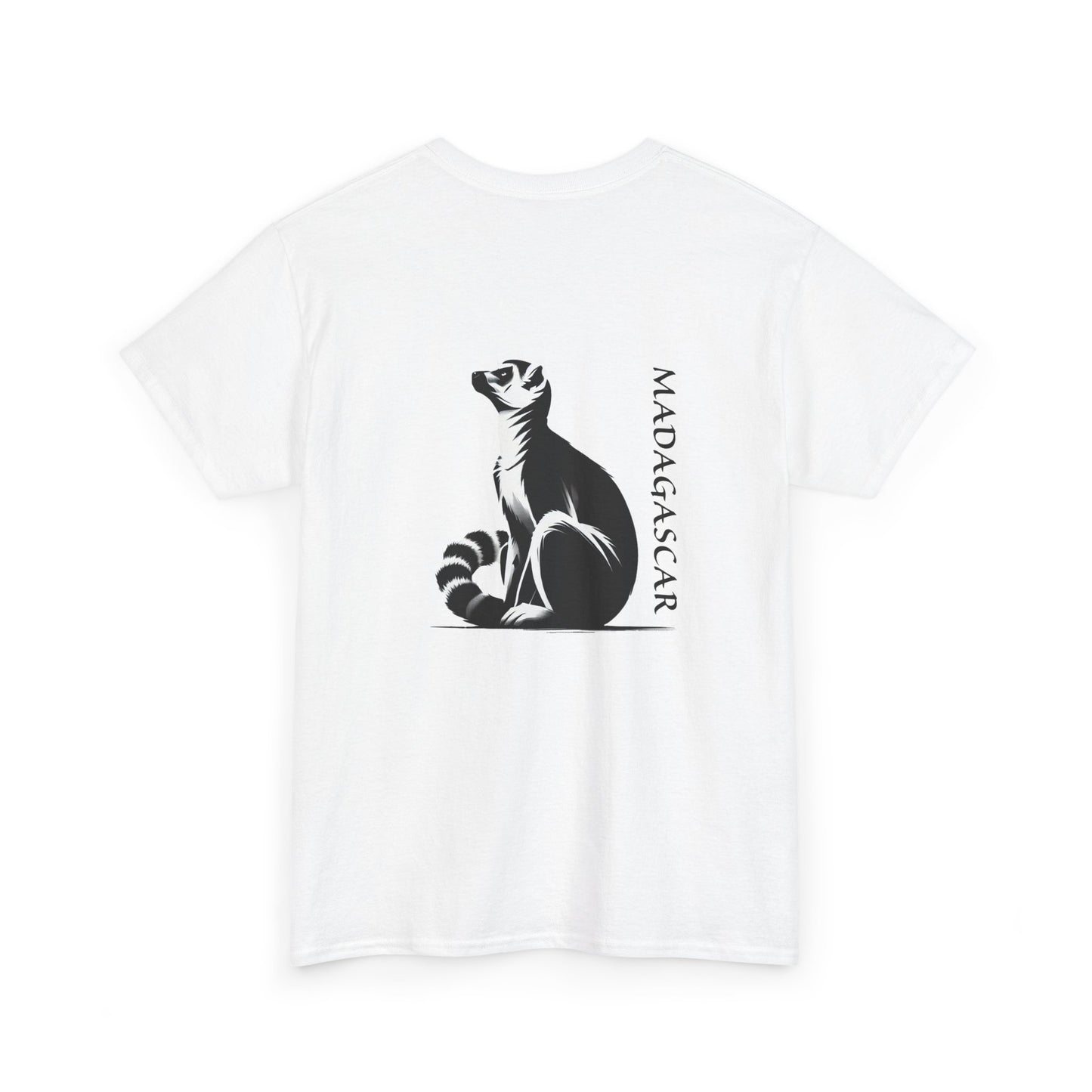 👕 T-Shirt Maki de Madagascar - Un Style Authentique et Sauvage !- Dos