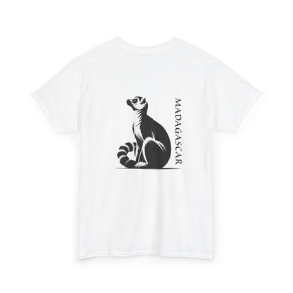 👕 T-Shirt Maki de Madagascar - Un Style Authentique et Sauvage !- Dos