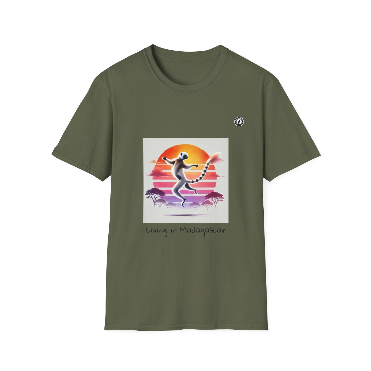 Maki Sifaka Sunset T-Shirt – The Free Spirit of Madagascar