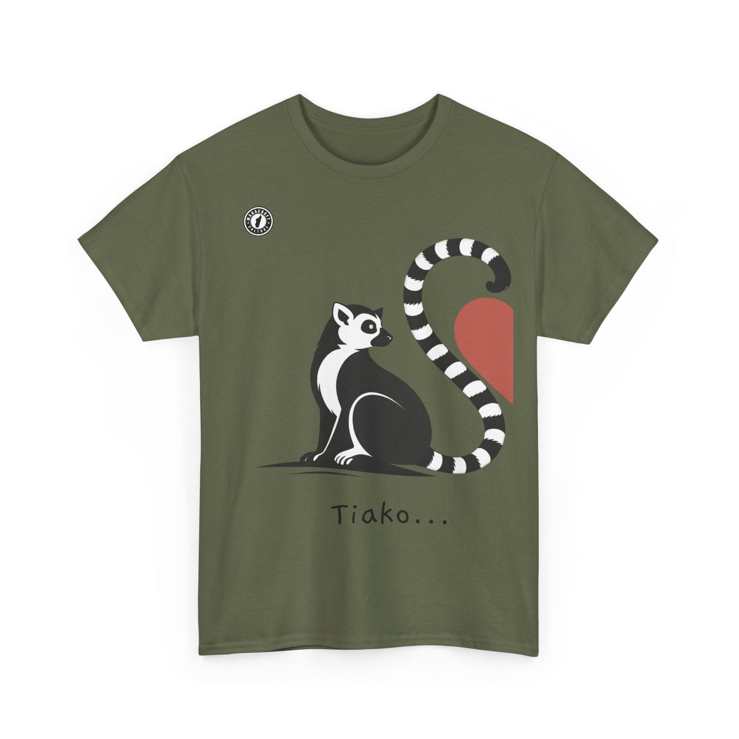 T-Shirt Lémurien “Tiako...” – Pour un Duo d’Amour Gasy
