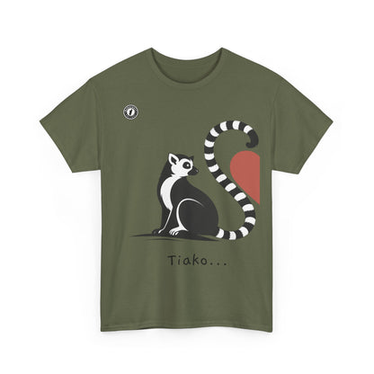 T-Shirt Lémurien “Tiako...” – Pour un Duo d’Amour Gasy