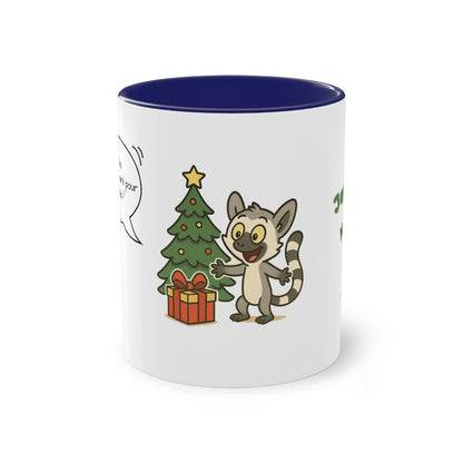 Mug de Noël – Lémurien et Sapin