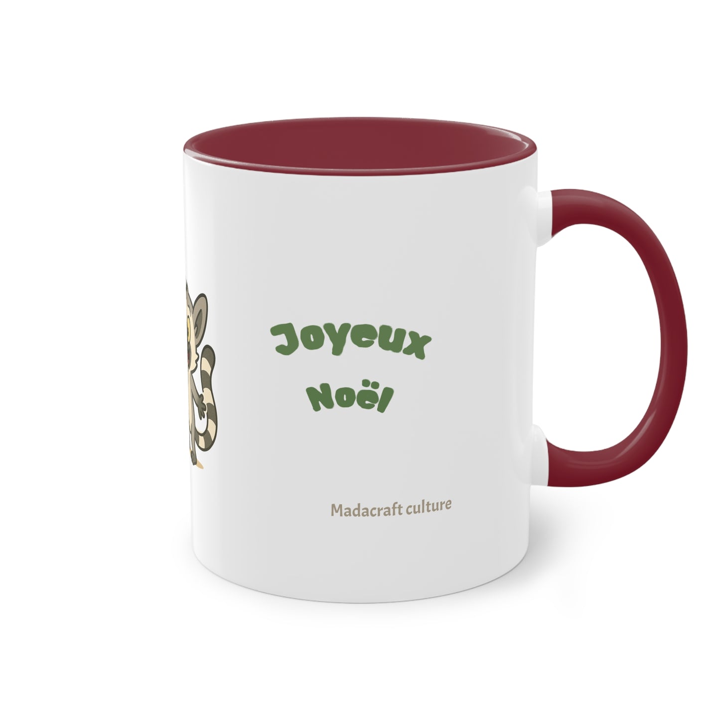 Mug de Noël – Lémurien et Sapin