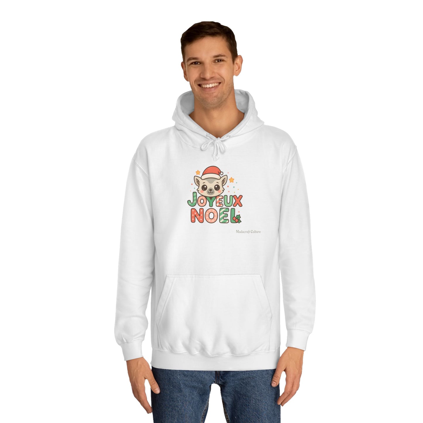 Sweat Joyeux Noël – Lemurien Kawaii style trop Mignon en Père Noël