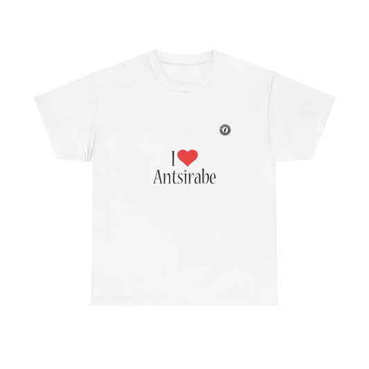 T-Shirt "I ❤️ Antsirabe" – L'Hommage à la Ville Thermale de Madagascar
