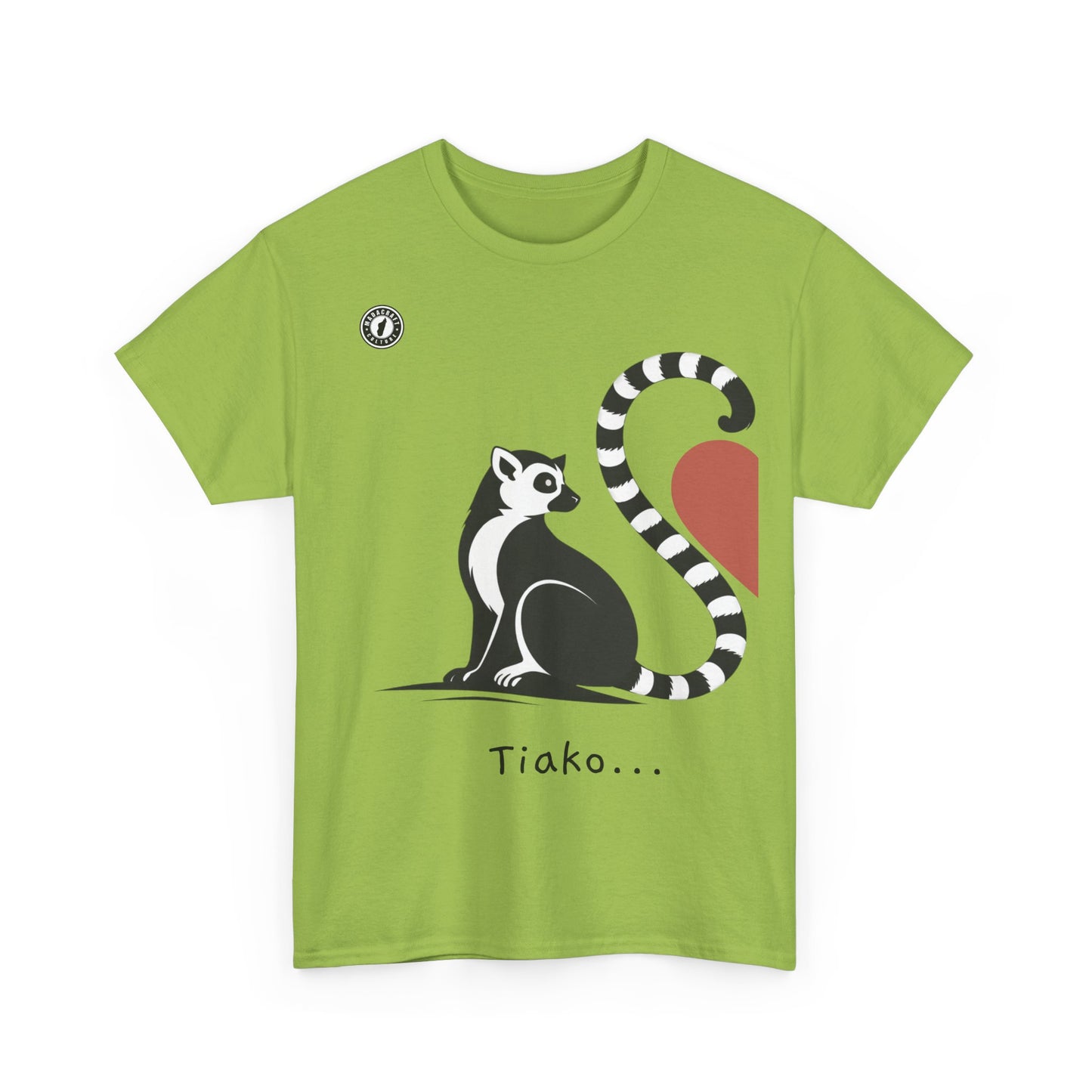 T-Shirt Lémurien “Tiako...” – Pour un Duo d’Amour Gasy