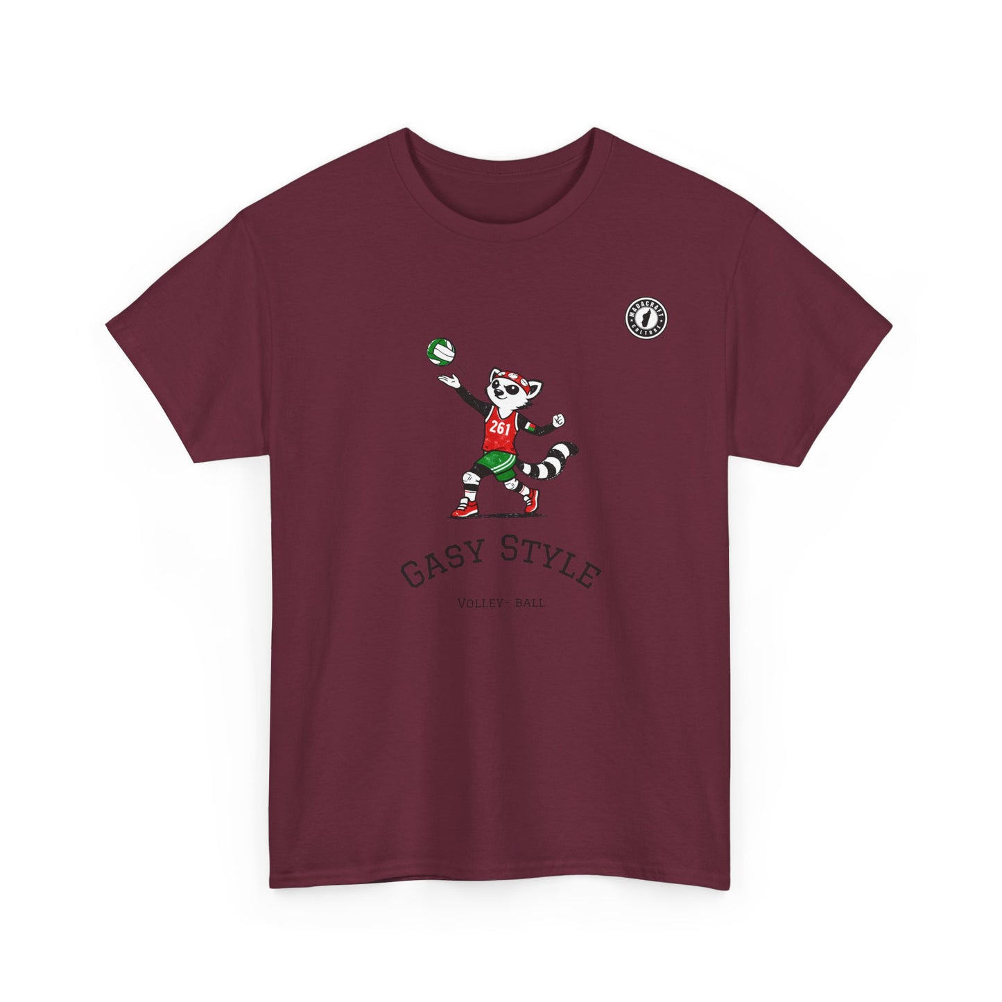 T-Shirt Gasy Style Volley Ball - Sport & Lémurien | Madacraft Culture