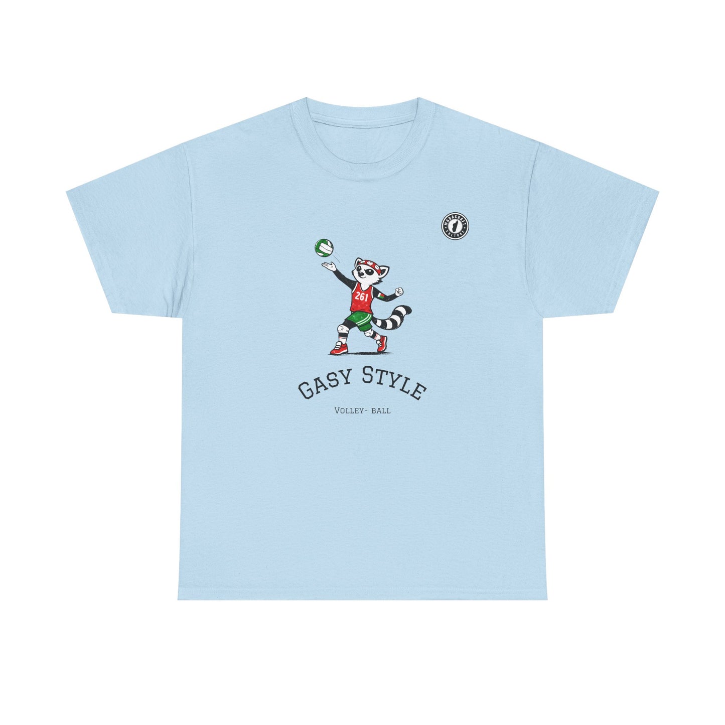 T-Shirt Gasy Style Volley Ball - Sport & Lémurien | Madacraft Culture