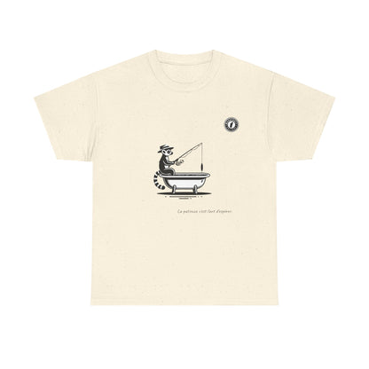 T-Shirt Lémurien Pêcheur – L’Art de la Patience 🎣- Homme