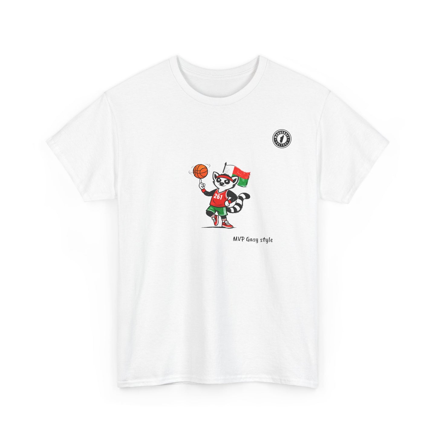 T-Shirt MVP Gasy Style – L’Esprit Basket aux Couleurs de Madagascar