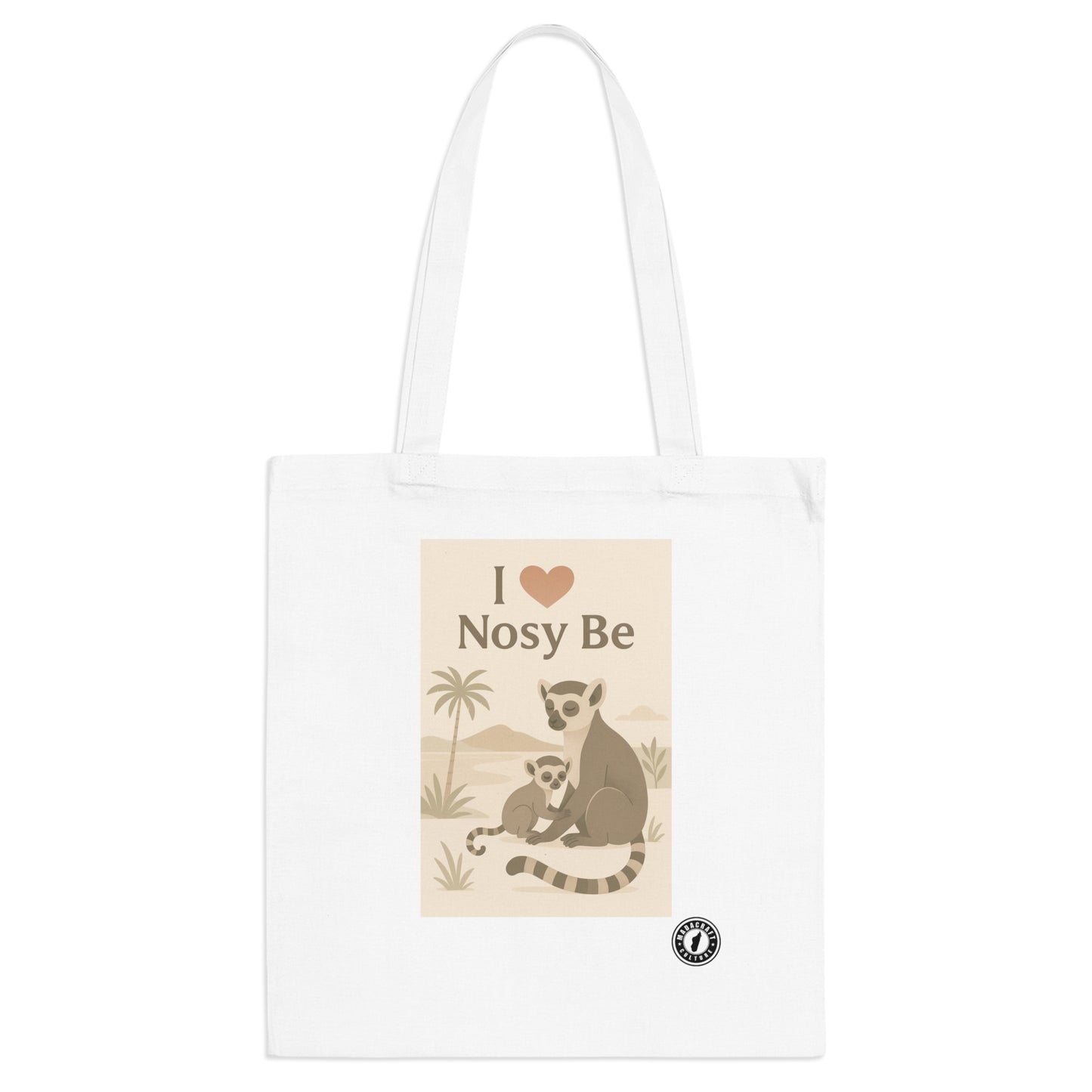 Totebag I Love Nosy Be – Lémurien | Madacraft Culture