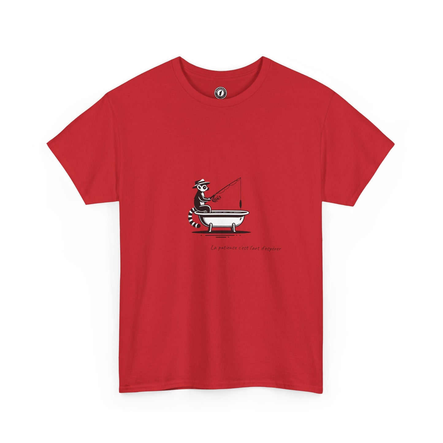 T-Shirt Lémurien Pêcheur – L’Art de la Patience