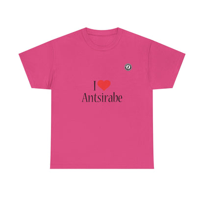 T-Shirt "I ❤️ Antsirabe" – L'Élégance de la Ville d’Eau