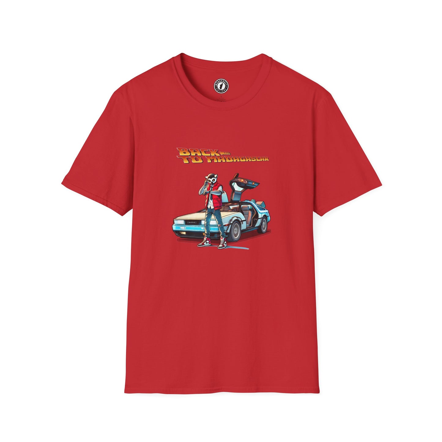 Maki McFly &amp; DeLorean T-Shirt – Madagascar Time Travel