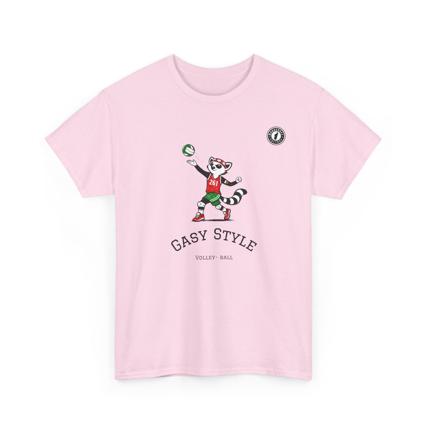 T-Shirt Gasy Style Volley Ball - Sport & Lémurien | Madacraft Culture