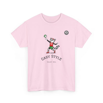 T-Shirt Gasy Style Volley Ball - Sport & Lémurien | Madacraft Culture