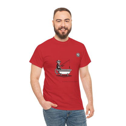 T-Shirt Lémurien Pêcheur – L’Art de la Patience 🎣- Homme