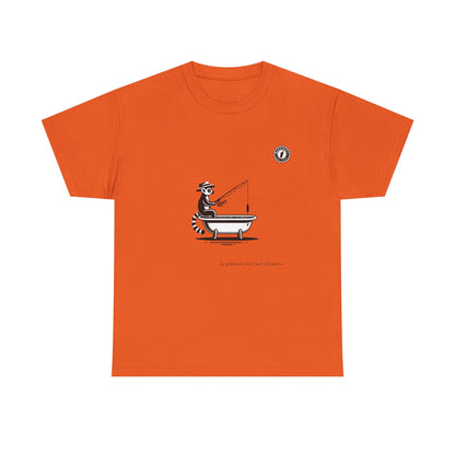T-Shirt Lémurien Pêcheur – L’Art de la Patience 🎣