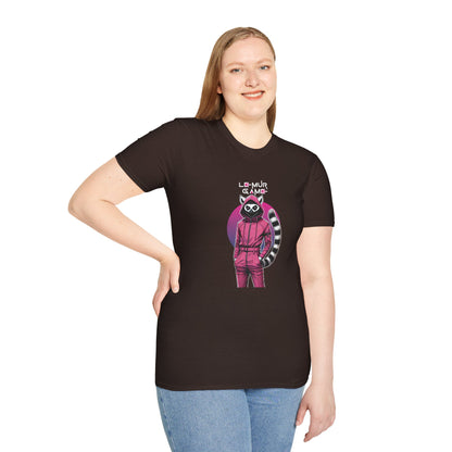 T-Shirt "Lemur Game - Guard Dark Edition" – Madagascar x Squid Game