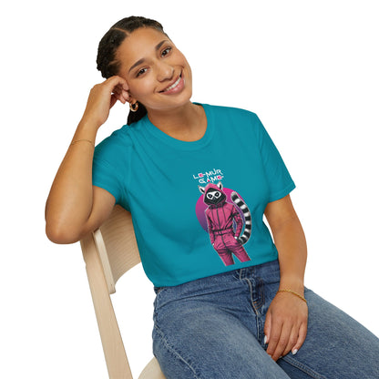 T-Shirt "Lemur Game - Guard Dark Edition" – Madagascar x Squid Game