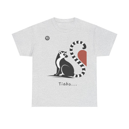 T-Shirt Lémurien “Tiako...” – Pour un Duo d’Amour Gasy