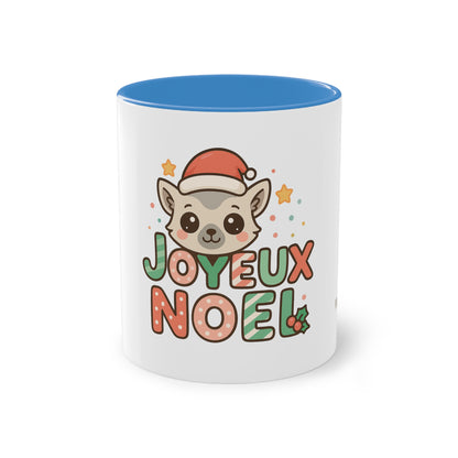 Mug Joyeux Noël Lémurien – Un Style Kawaii pour des Fêtes Trop Mignonnes 🎅