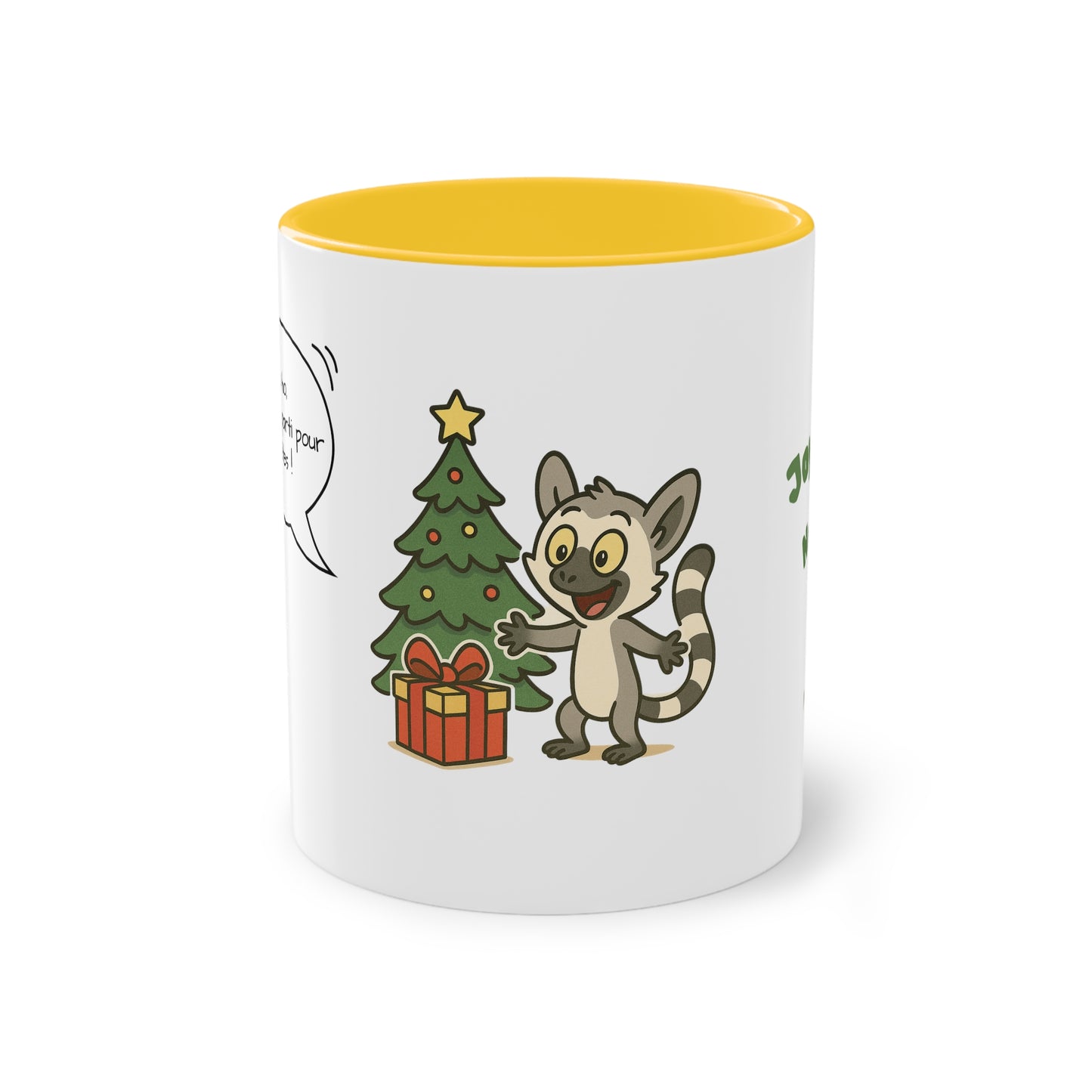Mug de Noël – Lémurien et Sapin