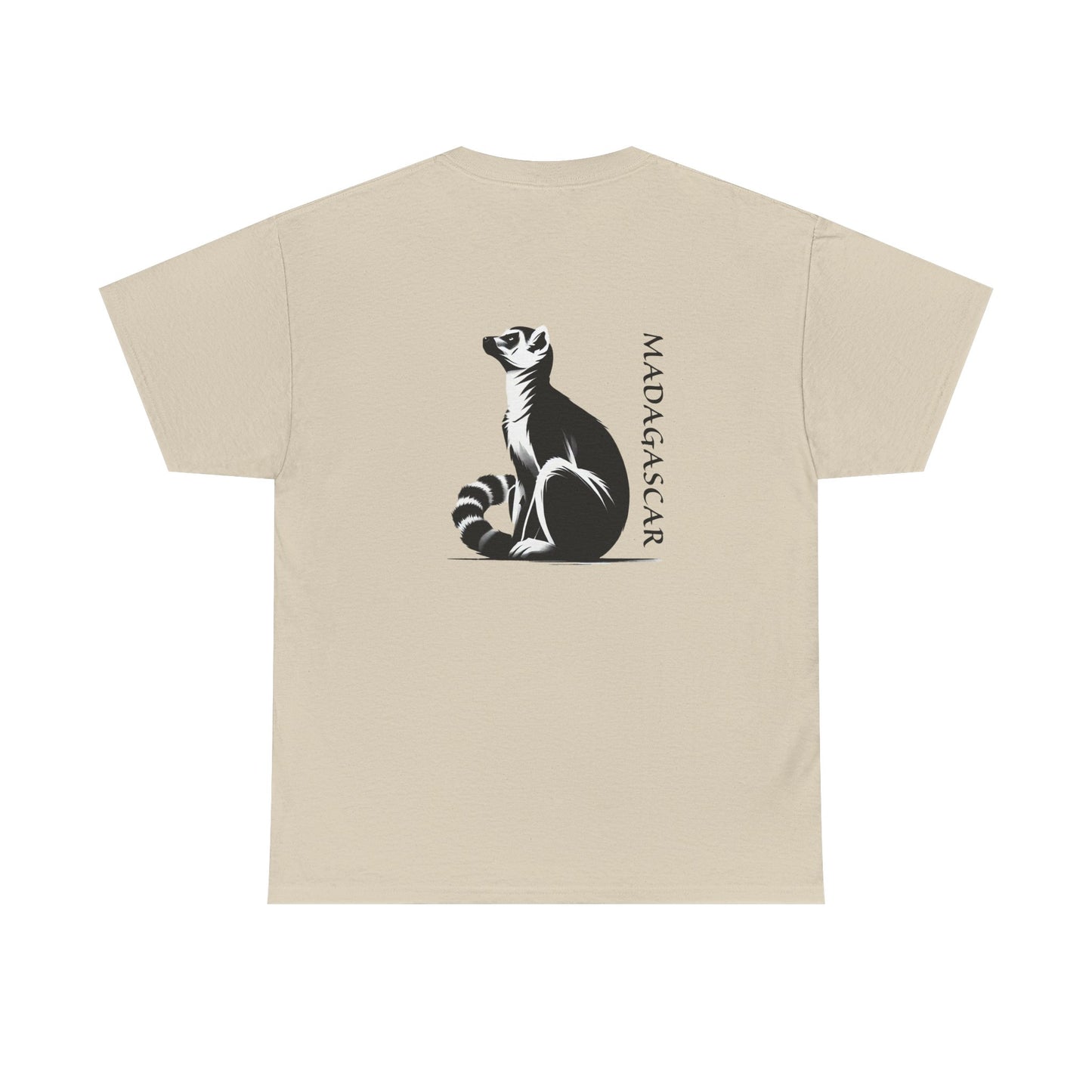 👕 T-Shirt Maki de Madagascar - Un Style Authentique et Sauvage !- Dos