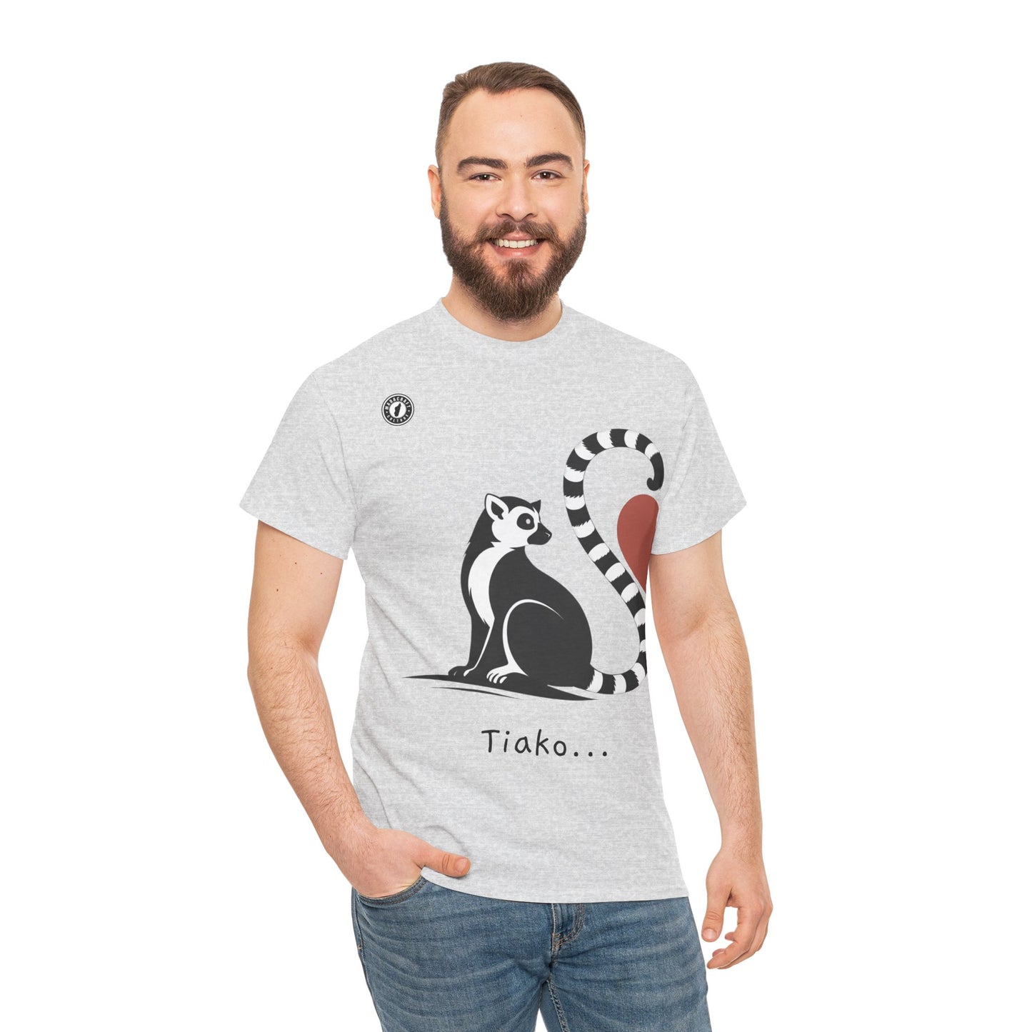 T-Shirt Lémurien “Tiako...” – Pour un Duo d’Amour Gasy