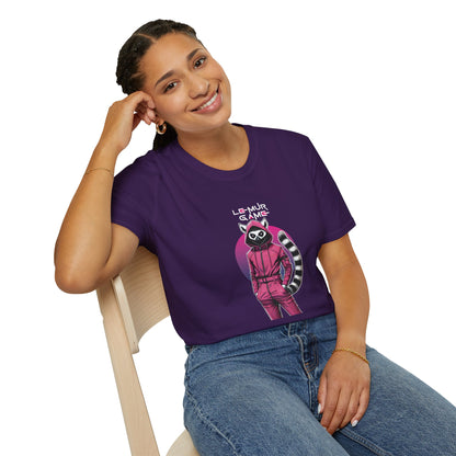T-Shirt "Lemur Game - Guard Dark Edition" – Madagascar x Squid Game