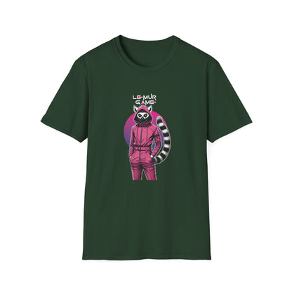 T-Shirt "Lemur Game - Guard Dark Edition" – Madagascar x Squid Game
