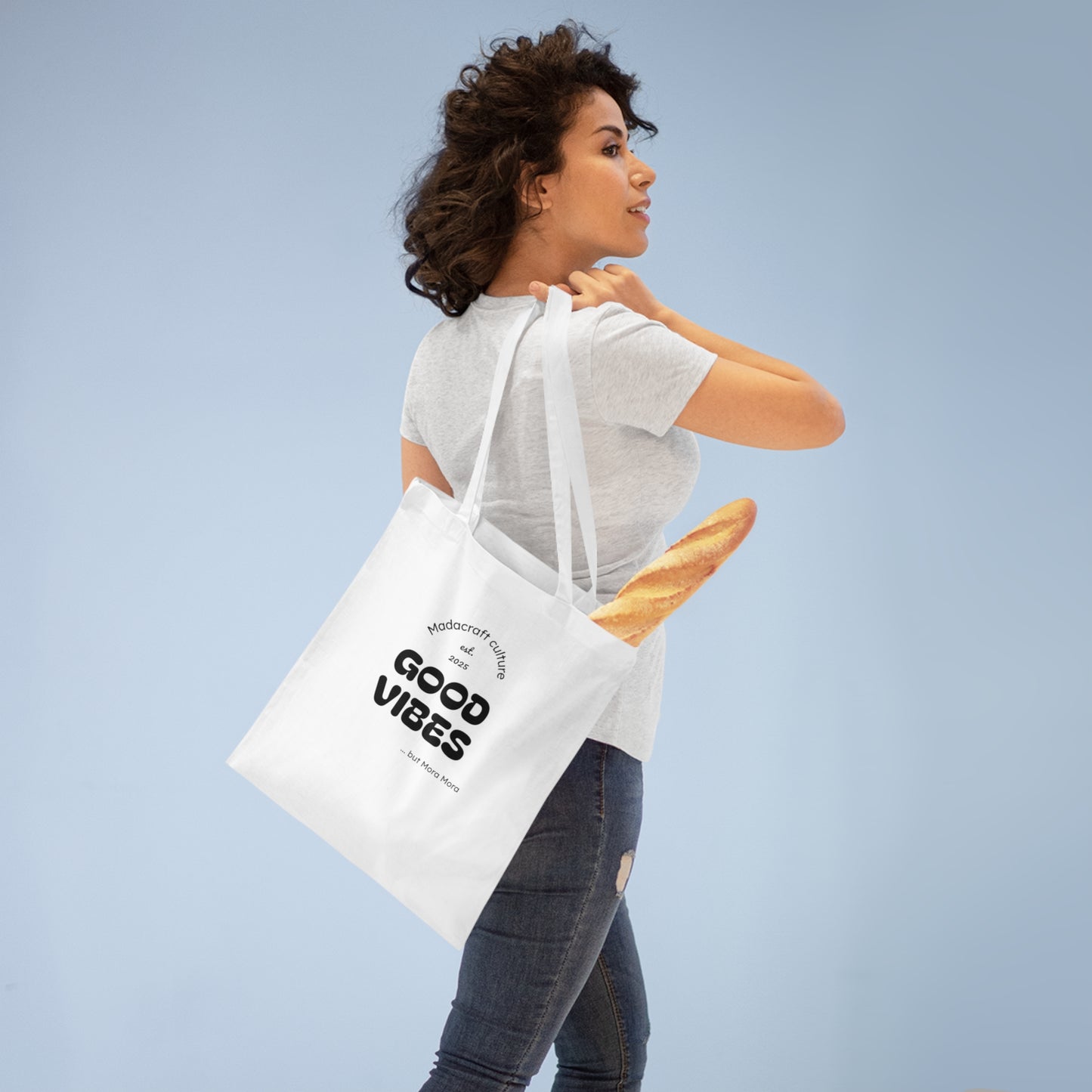 Totebag Good Vibes - Style Gasy Positif | Madacraft Culture