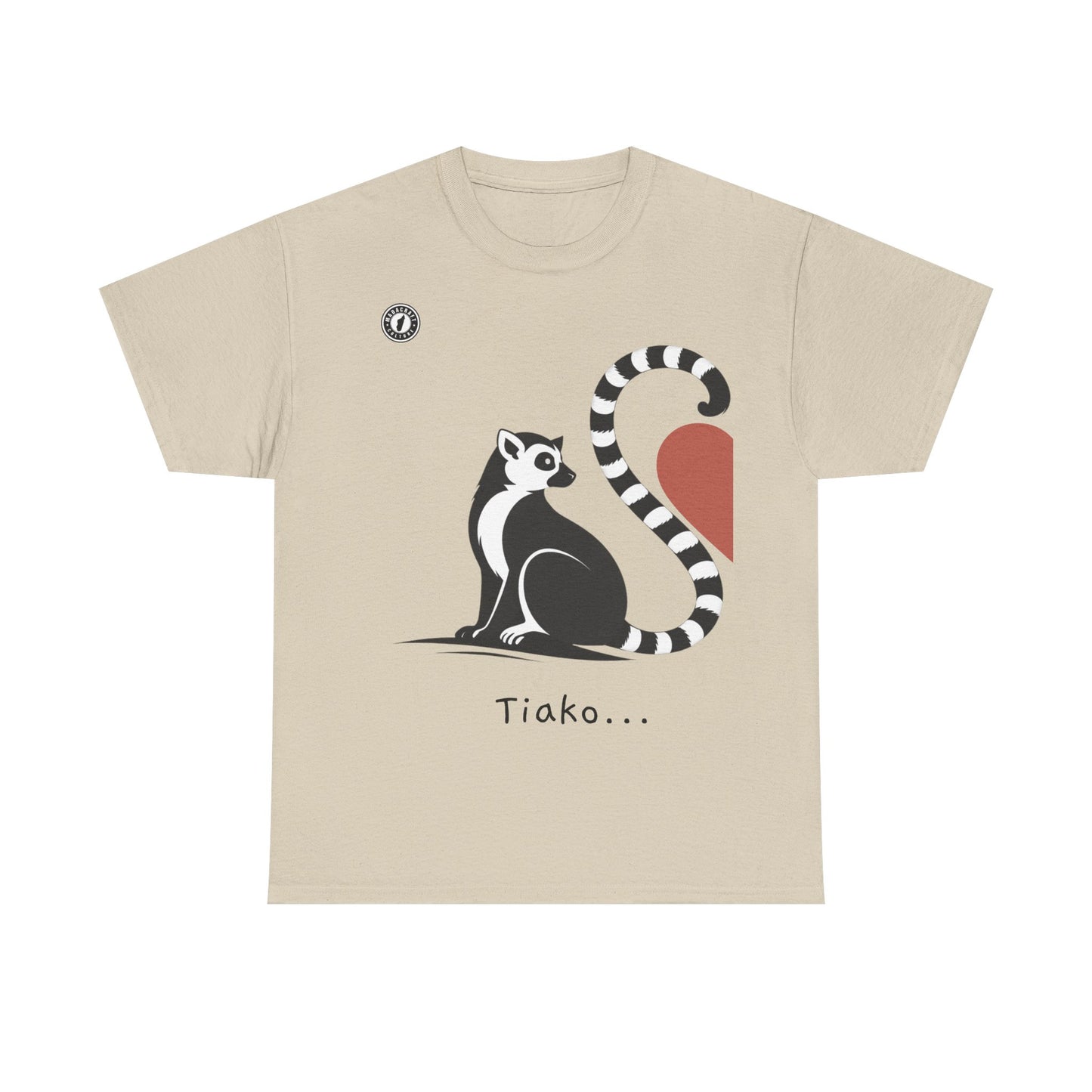 T-Shirt Lémurien “Tiako...” – Pour un Duo d’Amour Gasy