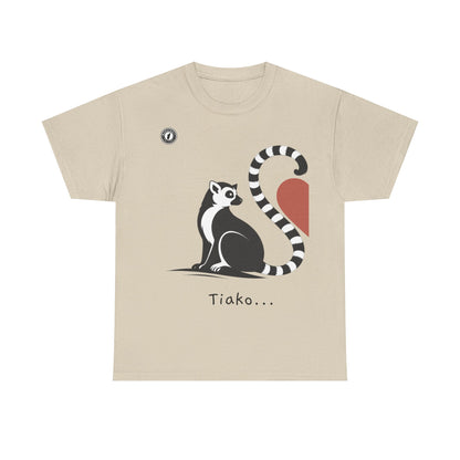 T-Shirt Lémurien “Tiako...” – Pour un Duo d’Amour Gasy