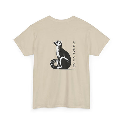 T-Shirt Lémurien de Madagascar - Coton Épais & Confortable