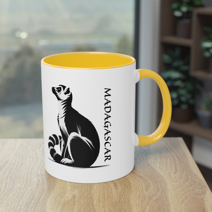 Mug "Maki de Madagascar - Bonjour Monde !" ☕🌍
