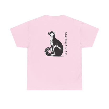 👕 T-Shirt Maki de Madagascar - Un Style Authentique et Sauvage !- Dos