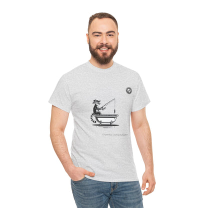 T-Shirt Lémurien Pêcheur – L’Art de la Patience 🎣- Homme