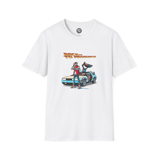 T-Shirt Maki McFly & DeLorean – Voyage Temporel Madagascar