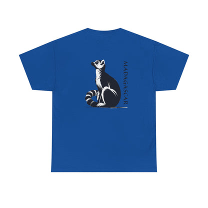 👕 T-Shirt Maki de Madagascar - Un Style Authentique et Sauvage !- Dos