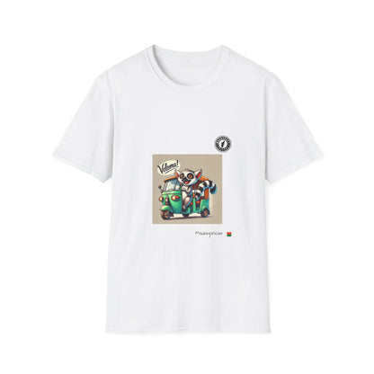 T-Shirt Unisex Maki Tuk-Tuk – Aventure Nocturne à Madagascar