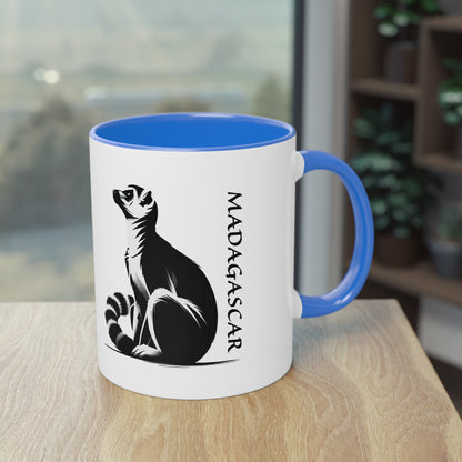 Mug "Maki de Madagascar - Bonjour Monde !" ☕🌍